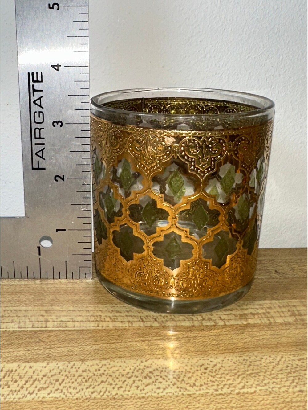 Vtg Culver Valencia MCM 22K Gold Whiskey Rocks Glasses - Picture 6 of 6
